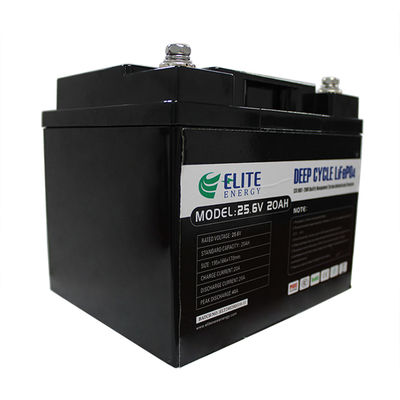 Глубокие блоки батарей лития цикла 25.6V 20Ah изготовленные на заказ 5000 циклов